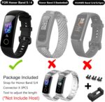 ⁦Dl3 Mobilak Metal Strap Compatible With HONOR Band 5 and 4 - Adjustable Stainless Steel Buckle Wristband Replacement for Honor Band 5/4⁩ - الصورة ⁦7⁩