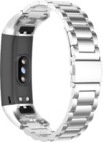 ⁦Dl3 Mobilak Metal Strap Compatible With HONOR Band 5 and 4 - Adjustable Stainless Steel Buckle Wristband Replacement for Honor Band 5/4⁩ - الصورة ⁦2⁩