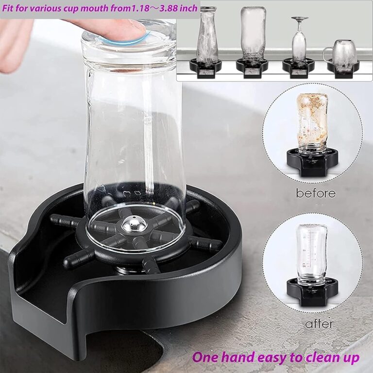 Cup Washer, Cup Washer, Cup Washer, High Water Pressure for All Kitchen Sinks, No Electricity, Easy to Install, Perfect for Home and Restaurant Use | By Generic