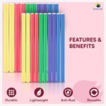 ⁦بكرات تمويج الشعر المرنة، لفافات إسفنجية من الفوم بتصميم سحري لتمويج الشعر بدون تسخين، عصي لتصفيف الشعر المجعد من ساناس، مجموعة من 20 قطعة⁩ - الصورة ⁦7⁩