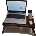 طاولة لابتوب خشبية من خشبيسك ارت باللون البني