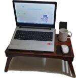 طاولة لابتوب خشبية من خشبيسك ارت باللون البني
