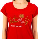 ⁦Women's Cotton Pajama Set with Embroidered Top | Casual Sleepwear with Floral Printed Pants | Soft & Comfy Loungewear⁩ - الصورة ⁦4⁩