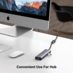 ⁦كابل وصلة USB 3.0 ذكر إلى أنثى مطلي بالذهب بسرعة نقل 5 جيجابايت في الثانية من يوجرين متوافق مع أجهزة الكمبيوتر وأجهزة تشغيل ألعاب الفيديو الرقمية والشاشات (2 متر)⁩ - الصورة ⁦4⁩