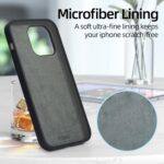 ⁦for iPhone12Pro Max Case,Silicone Shockproof Protector Case, [2 Screen Protectors + 1 Camera Lens Protector],Soft Anti-Scratch Microfiber Lining,6.7- Inch (Midnight Black)⁩ - الصورة ⁦6⁩