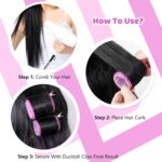 ⁦Romon 31 Piece Hair Curlers Set, 18 Heated Heatless Curling Hair Rollers with 3 Sizes 40/30/20 mm with 12 Hair Clips and 1 Comb for All Short, Medium or Long Hair (Pink)⁩ - الصورة ⁦6⁩