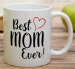 ⁦Retreez Funny Mug - Best Mom Ever 11 Oz Ceramic Coffee Mugs - Funny, Sarcasm, Sarcastic, Motivational, Inspirational birthday gifts for mom, mum, mama, mother, mother's day gift⁩ - الصورة ⁦3⁩
