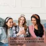 ⁦عصابات رأس للنساء والفتيات - قطعة واحدة من عصابات الرأس الأنيقة - عصابة راس للنساء - عصابات رأس عريضة اكسسوارات للشعر - اسود⁩ - الصورة ⁦2⁩
