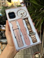 ⁦ساعه ذكيه هاينو تيكو G9mini – بلون روز جولد للنساء مع ثلاث مجموعات من الأساور وسوار أنيق هاينو تيكو لون ذهبي بشاشة AMOLED، مكالمات بلوتوث، تتبع اللياقة والصحة⁩ - الصورة ⁦2⁩