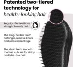 ⁦فرشاة تانجل تيزر الأصلية لتسليك الشعر - # بانثر اسود (للشعر الرطب والجاف)⁩ - الصورة ⁦2⁩
