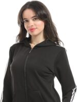 ⁦سويت شيرت متعددة الاستخدامات للنساء بأكمام طويلة وغطاء للرأس وسوستة من اندورا (عبوة من قطعتين)⁩ - الصورة ⁦5⁩