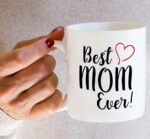 ⁦Retreez Funny Mug - Best Mom Ever 11 Oz Ceramic Coffee Mugs - Funny, Sarcasm, Sarcastic, Motivational, Inspirational birthday gifts for mom, mum, mama, mother, mother's day gift⁩ - الصورة ⁦5⁩