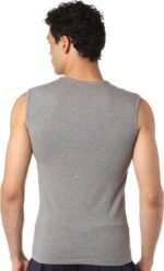 ⁦Dice Mens V-Neck Sleeveless Solid Muscle Tee Undershirt (pack of 1)⁩ - الصورة ⁦2⁩