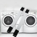 ⁦A pair of adjustable bases for heavy household appliances, suitable for washing machines and refrigerators, with adjustable wheels for safe and smooth movement⁩ - الصورة ⁦6⁩