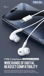 ⁦سماعة اذن ستيريو سلكية رقمية R3501 TYPE-C من رسيلو، نقل صوت بدون خسارة، اصوات مكبر صوت محسنة، مكالمات HD، استجابة بلمسة واحدة، متوافقة مع سلسلة ايفون 15 و16 | ضمان محلي لمدة 12 شهر⁩ - الصورة ⁦7⁩