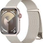 Magnetic Bands Compatible for Apple Watch Band 40mm Women 38mm 41mm 42mm 44mm 45mm 49mm Men, Stainless Steel Mesh Metal Adjustable Sport Strap Wristband iWatch Series 9 8 7 6 5 4 3 2 1 SE Ultra