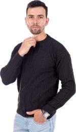 ⁦سويتر بولوفر من وايت ايجل برقبة مستديرة للرجال، قصة عادية، مصنوع من النيت، متوفر بألوان متعددة⁩ - الصورة ⁦2⁩