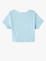 ⁦KOTON Girls Crop Printed Ribbed Tshirt⁩ - الصورة ⁦2⁩