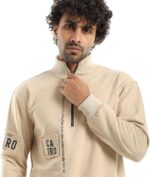 ⁦سيزر - هودي كبير الحجم للرجال مع نصف ياقة وسحاب على الصدر مع نصف ياقة وسحاب على الصدر للرجال⁩ - الصورة ⁦3⁩