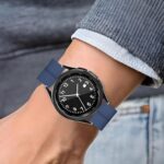 ⁦سوار ساعة هواوي GT4 46 ملم، 22 ملم جلد صناعي مقاوم للماء لساعة هواوي GT3 برو 46 ملم/ GT3 46 ملم/ GT2 برو 46 ملم/ ووتش 4 برو/ووتش التيميت/ووتش 3/ووتش 3 برو من نكست ستور⁩ - الصورة ⁦5⁩