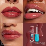⁦أحمر شفاه من نيكس بروفيشنال ميكب سائل بلمسة لامعة بلون وردي⁩ - الصورة ⁦2⁩