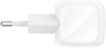 ⁦شاحن حائط سريع صغير بقدرة 45 وات مع كابل USB نوع C إلى USB نوع C، متوافق مع موبايل آبل آيفون 16 و15 و14 وبلس وبرو وبرو ماكس وسلسلة سامسونج جالاكسي S25 وبيكسل 9 واي باد وايربودز من بلكين، لون أبيض⁩ - الصورة ⁦5⁩