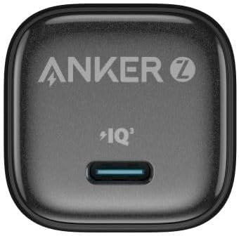 شاحن من أنكر بمنفذ USB متوافق مع آيفون 12 بمنفذ واحد بقدرة 20.0 واط مع شحن سريع وتقنية GaN وتبديد الحرارة