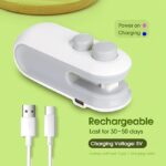 ⁦آلة غلق وقص مغناطيسية 2 في 1 قابلة لإعادة الشحن بمنفذ USB لأكياس التعبئة البلاستيكية الصغيرة للطعام والوجبات الخفيفة ورقائق البطاطس والأكياس البلاستيكية المحمولة من ايكون (متعددة الألوان)⁩ - الصورة ⁦4⁩