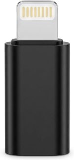USB-C Female to 8-Pin Male Adapter for Charging and Data Sync, Single Piece