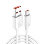 كيبل USB C 6-A متين مع شحن سريع لاجهزة اوبو وشاومي وهواوي وسامسونج وجميع الاجهزة من النوع سي 1 متر متعدد الالوان بيعلم سوبر فاست علي كل