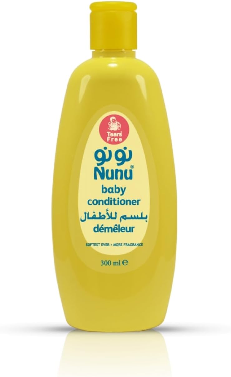 سائل بلسم من نونو لجميع أنواع الشعر، 300 مليلتر، مرطب للشعر، خالٍ من الدموع و هيبوالرجينيك و مختبر درماتولوجياً