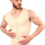 Mens Apparel Men's Medical Sleeveless Corset & Corset,compression Post Operation Design, Beige