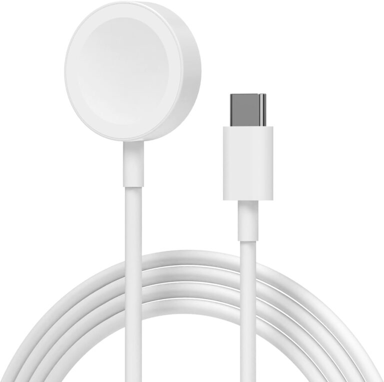 كابل شحن ساعة USB نوع سي، شاحن مغناطيسي لاسلكي معتمد من ابل لساعة اي ووتش، بطول 1 متر، قاعدة محمولة متوافق مع طراز 10/9/8/7/6/5/4/3/2/1/الترا