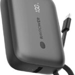 باور بانك RP-PB1224 PD20W 10000 مللي أمبير مدمج من النوع C من راف باور - أسود |