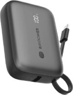 باور بانك RP-PB1224 PD20W 10000 مللي أمبير مدمج من النوع C من راف باور - أسود |
