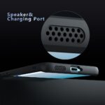 ⁦فاسينيشن جراب موبايل متوافق مع ريدمي نوت 15 4G / 5G، جراب موبايل مغناطيسي عالمي شفاف اسود غير لامع مقاوم للصدمات + جراب خلفي من البولي كربونات لموبايل ريدمي نوت 15 4G / 5G⁩ - الصورة ⁦6⁩