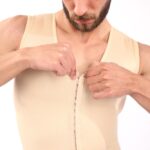 ⁦Mens Apparel Men's Medical Sleeveless Corset & Corset,compression Post Operation Design, Beige⁩ - الصورة ⁦4⁩