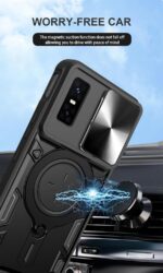 ⁦جراب جرابيست متوافق مع انفنيكس GT 30 برو، جراب خلفي بحماية ممتازة مع غطاء منزلق للكاميرا وحامل حلقي مدمج مضاد للصدمات لهاتف انفينيكس GT 30 برو 5G⁩ - الصورة ⁦4⁩
