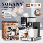 ⁦ماكينة تحضير قهوة إسبريسو 3 في 1 1350 وات من سوكاني، موديل SK-04027⁩ - الصورة ⁦2⁩