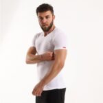 ⁦Cottonil Men Under Shirt Short sleeves V Neck underwear t-shirt (pack of 1)⁩ - الصورة ⁦3⁩