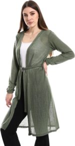 ⁦CAESAR Womens Open Neckline Cardigan Open Neckline Cardigan⁩ - الصورة ⁦3⁩
