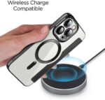 ⁦جراب هاتف جلدي فليب وش و ظهر مقاوم للرقاقة مزود بتقنية Mag-Safe متوافق مع هاتف iPhone 13 Pro Max (لون جولدي)⁩ - الصورة ⁦3⁩