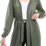 CAESAR Womens Open Neckline Cardigan Open Neckline Cardigan