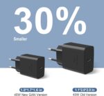 ⁦شاحن USB نوع C بقدرة 45 وات بتقنية الشحن السريع 2.0 متوافق مع أجهزة سامسونج جالاكسي (S23، S23 الترا، S22، نوت 20 الترا وغيرها)، بتقنية PPS وPD 3.0، يأتي مع كابل شحن نوع C بقدرة 5 أمبير وطول 2 متر⁩ - الصورة ⁦5⁩