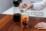 ⁦ماكينة تحضير القهوة الباردة بإبريق من زجاج البوروسيليكات سعة 1.2 لتر مع غطاء محكم وفلتر من الفولاذ المقاوم للصدأ للقهوة والشاي المثلج بتصميم متين وسهل الصب وخالي من مادة بيسفينول أ للمنزل والمكتب⁩ - الصورة ⁦7⁩
