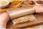 ⁦نشابة عجين خشب احترافية كلاسيكية بطول 24 بوصة بمقابض، قطعة واحدة لخبز العيش والمكرونة والبيتزا⁩ - الصورة ⁦3⁩