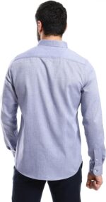 ⁦Andora Mens Oxford Cotton Full Sleeves Shirt Western (pack of 1)⁩ - الصورة ⁦3⁩