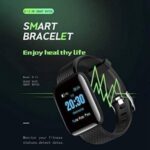 ⁦ساعة ذكية ID116 مع بلوتوث للياقة البدنية وظائف الهيكل المضادة للماء مثل الخطوات وعداد السعرات الحرارية ، ومراقبة ضربات القلب والرسائل وتتبع نشاط تذكير المكالمة للجنسين | أسود خلوية⁩ - الصورة ⁦3⁩