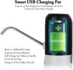 ⁦موزع ضخ مياه اوتوماتيكي قابل لاعادة الشحن USB، قابل للإزالة ومريح للاستخدام في زجاجات المياه، مع 2 من اكسسوارات تثبيت التحويل، لإضافة المزيد من التوافق من دلوباك⁩ - الصورة ⁦4⁩