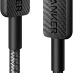 كابل USB-C بتقنية شحن سريع بي دي PD قدرة 60 وات لأجهزة ابل ماك بوك اي باد برو 2020 سامسونج جالاكسي بيكسل من أنكر (322) (طول 0.9 متر، أسود)